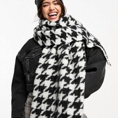 Шарф-палантин ladies scarf з візерунком «гусяча лапка»