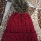 Шапка біні з помпоном Beani'qe Fur Bob Weal One sizе рвоний!