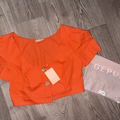 Gepur! Новий! Льняний топ українського бренду.