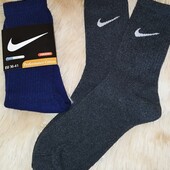 =Лот 2 пари= Термо жіночі (підліткові) теплі спортивні шкарпетки Nike р.36-41