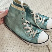 Converse uk4.5 24см гліттерні хайтопи кеди