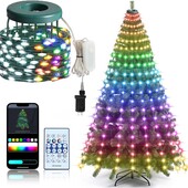 Розумна гірлянда Smart 200 LED мультиколір світлодіодна гірлянда для дому вулиці новорічний святкови