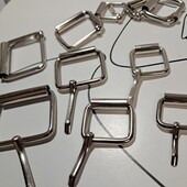 10 шт сріблясті метал-роликові пряжки (Metal Roller Buckles) для рукоділля та аксесуарів