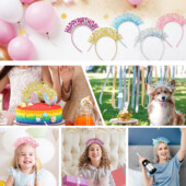 Обруч Happy Birthday, розмір універсальний, колір на вибір