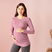 Футболка-лонгслів для вагітних Esmara XS 32/34 euro рожевий