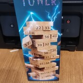 Настільна гра Strateg Shock Tower Дженга з числами (