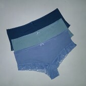 Комплект котонових трусиків з мереживом esmara xxxl