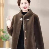 Шикарная эффектная шуба под норку, р. XL, наш 44-50, коричневый