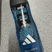755. гель для душу, шампунь та засіб для вмивання обличчя Adidas Ice Dive 3в1, 400 мл.