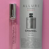 Chanel Allure homme Sport 20 мл. Свежий, яркий, древесно-пряный аромат для энергичного мужчины.