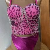 Шикарный комплект,корсет +плавки,тренд сезона,р.xs.