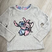 Stitch .Тепла плюшева кофта для дівчинки . 116 см (5-6 років)