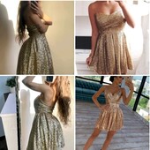 ❤️☀️❤️ Платье золотистое в пайетках. Ставка=купить Сразу ⚡❗