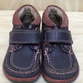 Кожаные ботинки для девочки Clarks , р.22