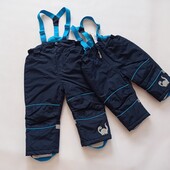 Topomini. Полукомбинезон термо штаны зимние с динозавром