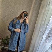 Прекрасна, якісна джинсова курточка, подовжена модель ✨ Без дефектів