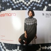6493.Чудова м'яка сукня 4% шерстьтепла сукня Esmara S36/38