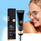 Коригуюча база під макіяж Sadoer uv block SPF30, з захистом від сонця, консилер.