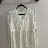 Блузка котоновая С -М ivory usa