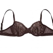 Бюстгальтер шоколадний мережево 70в primark